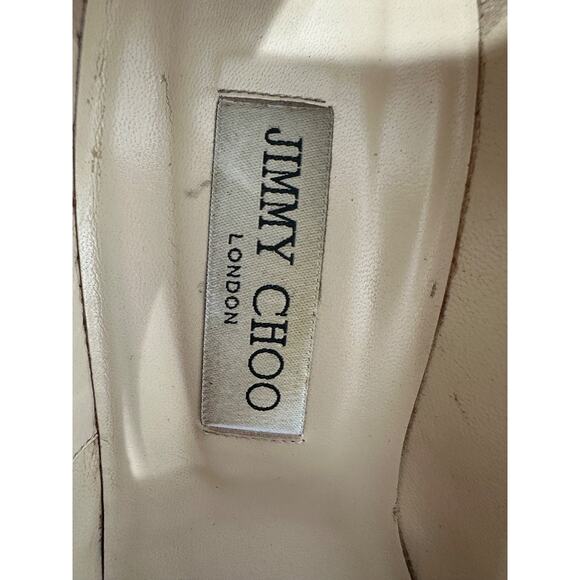 Jimmy Choo Abel Pumps Size 40.5 Sequin Black Silver Pointed Toe Stiletto - Picture 7 of 13